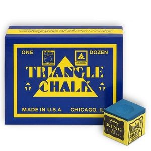 Billiard Triangle Chalk in Blue || DOZEN